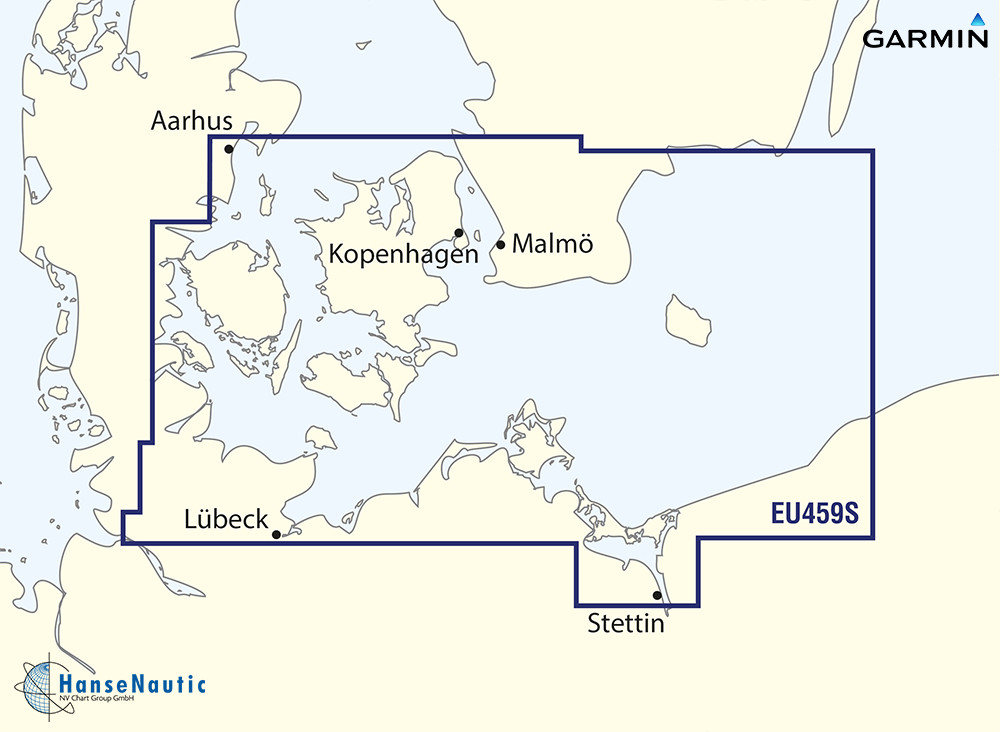 BlueChart Ostsee - Deutschland, südl. Dänemark bis Bornholm (Arhus-Kiel-Koszalin) g3 Vision VEU459S