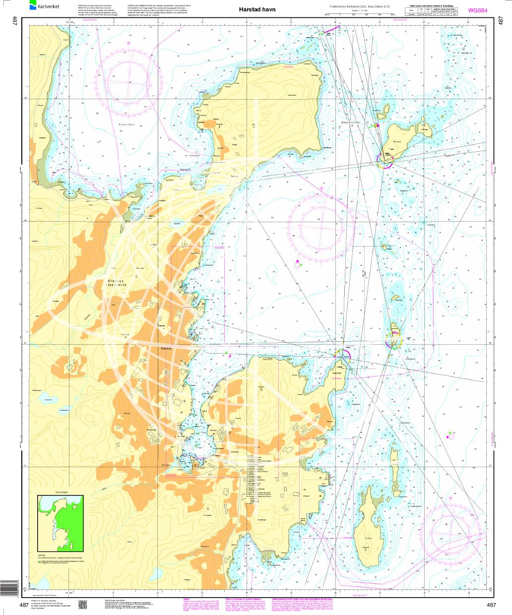 Norwegen N 487 Troms og Finnmark mit Harstad havn