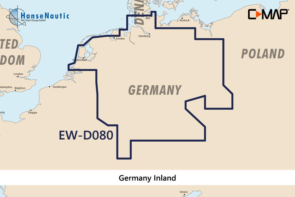 C-MAP 4D Wide EN-D080 Germany Inland