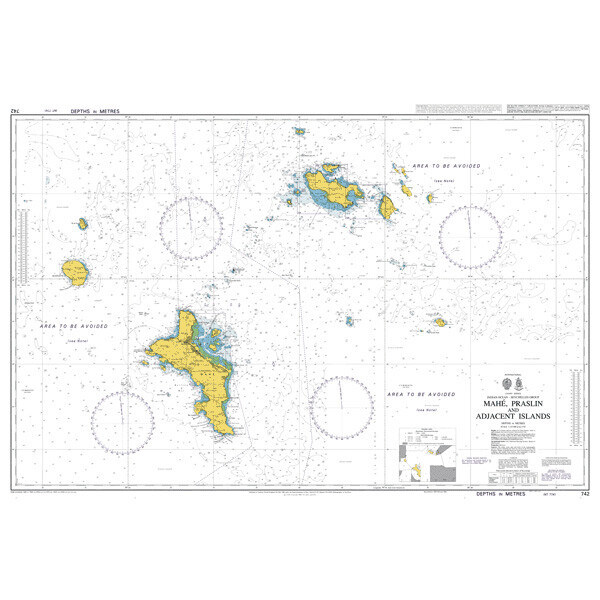 Mahe, Praslin and Adjacent Islands. UKHO742