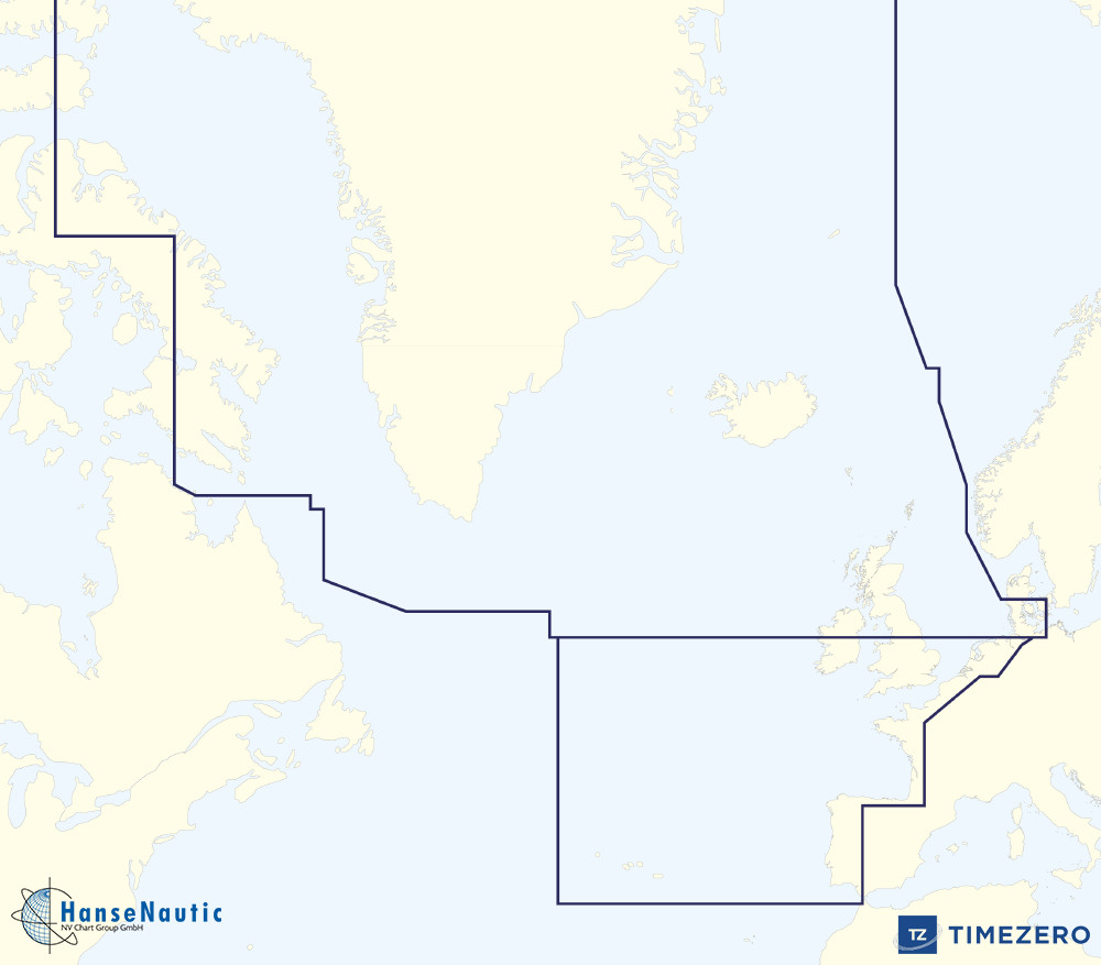 MapMedia C-Map MegaWide Vector Chart:MWVJEWM009MAP Atlantic European Coasts