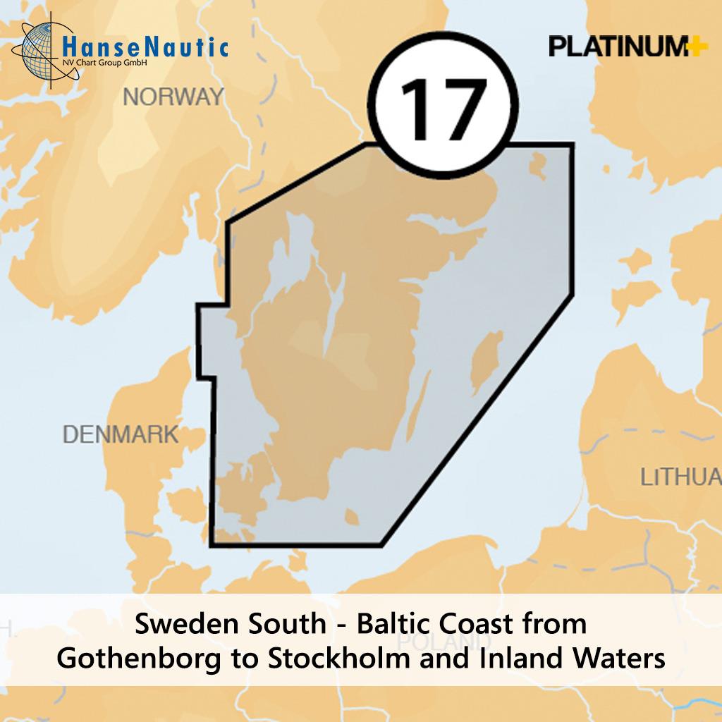 Navionics 17P+ SD Südschweden