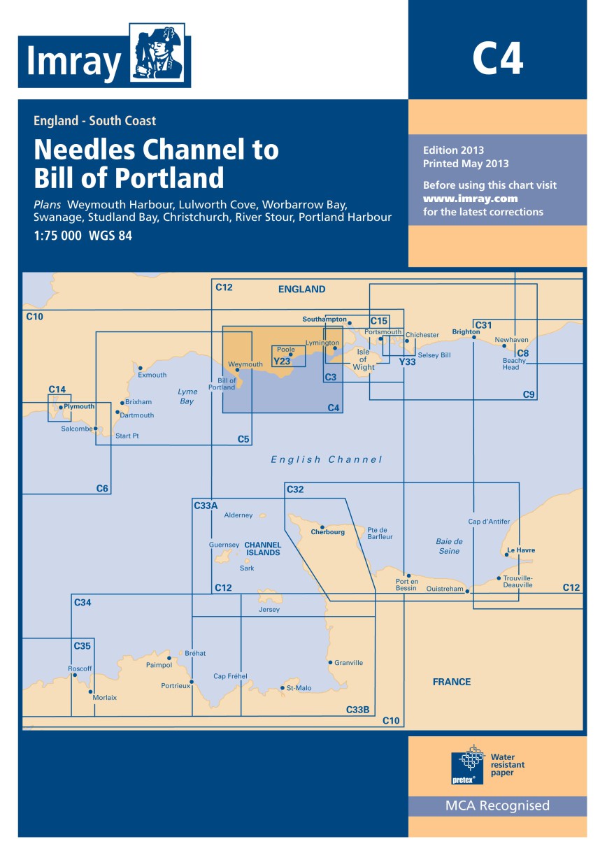IMRAY CHART C4 Needles Channel to Bill of Portland