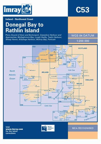 IMRAY CHART C53 Donegal Bay to Rathlin Island