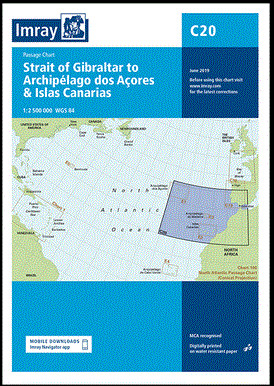 IMRAY CHART C20 Strait of Gibraltar to Arquipelago dos Açores and Islas Canaries