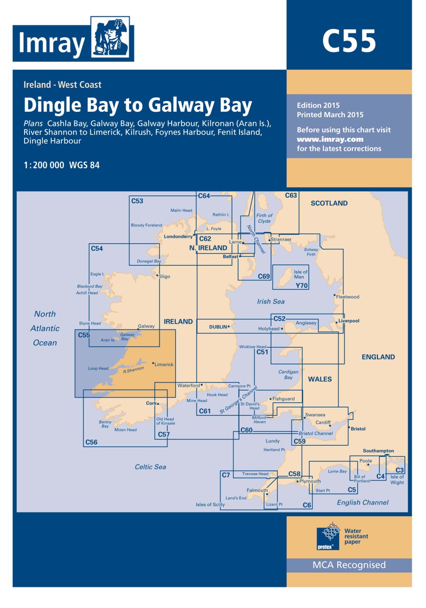 IMRAY CHART C55 Dingle Bay to Galway Bay