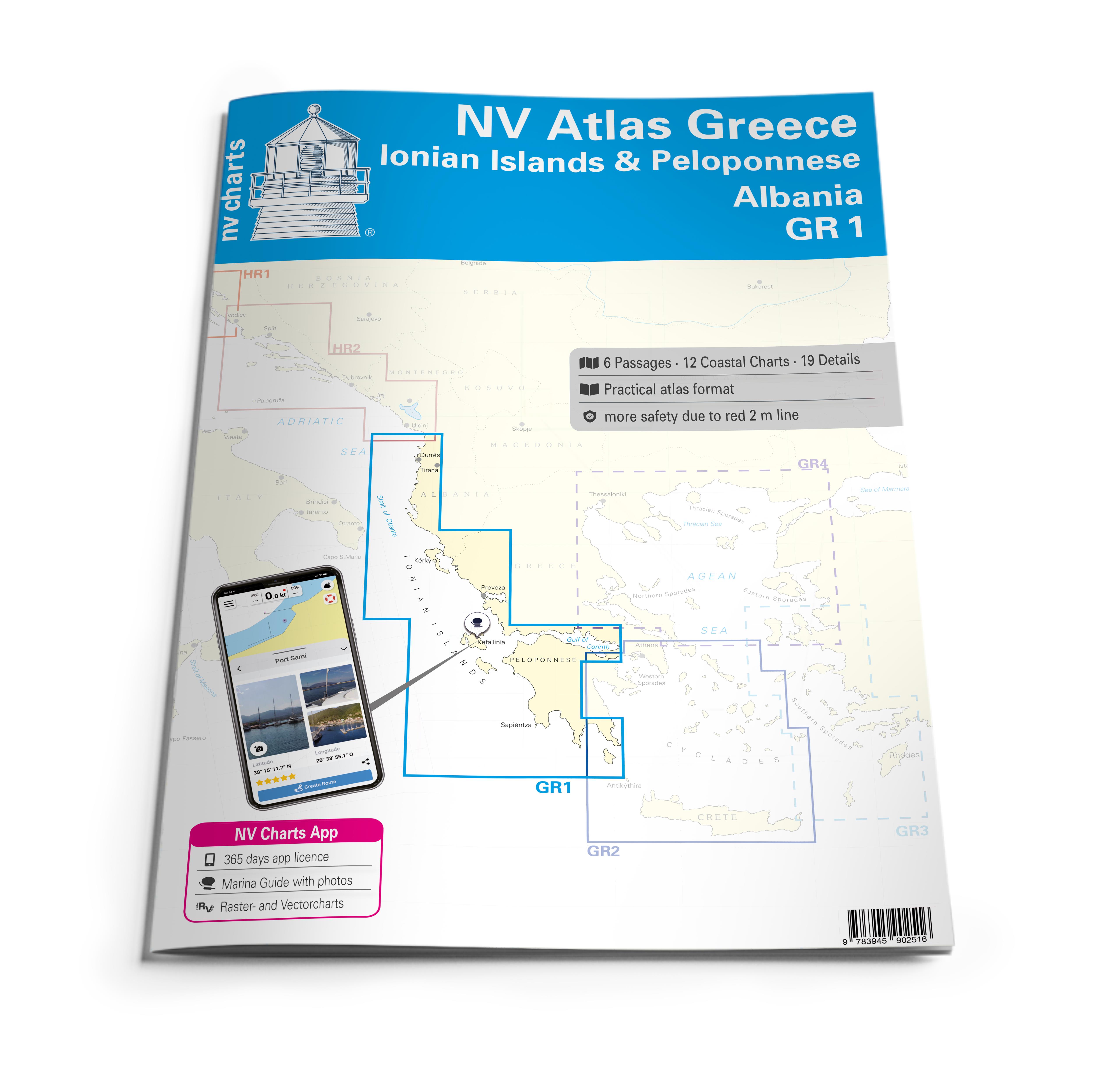NV Atlas Griechenland GR1 - Ionische Inseln & Peloponnes - Albanien