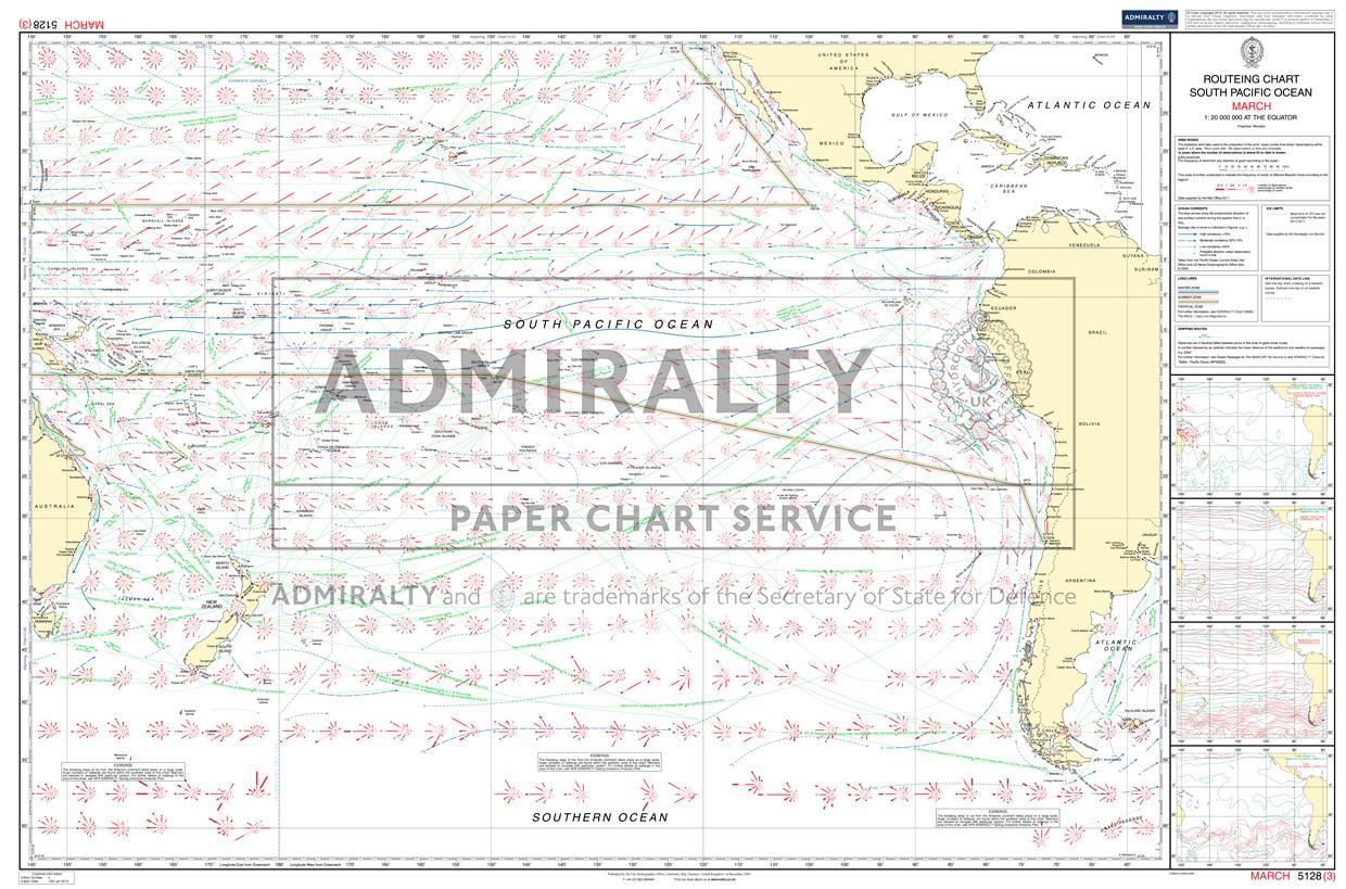 Admiralty Routeing Charts South-Pacific (June)