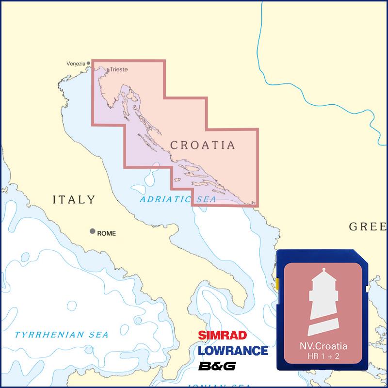 Carte pour traceurs Croatie
