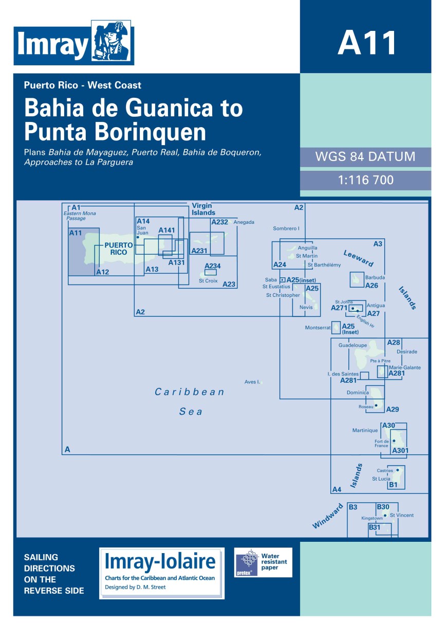 IMRAY CHART A11 Bahia de Guanica to Punta Borinquen