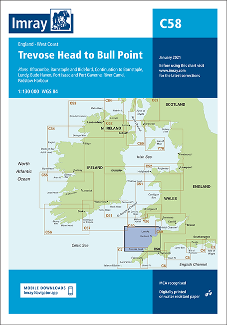 IMRAY CHART C58 Trevose Head to Bull Point