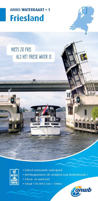 ANWB Waterkaart 1 - Friesland