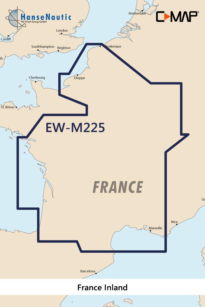 C-MAP MAX Wide EW-M225 France Inland