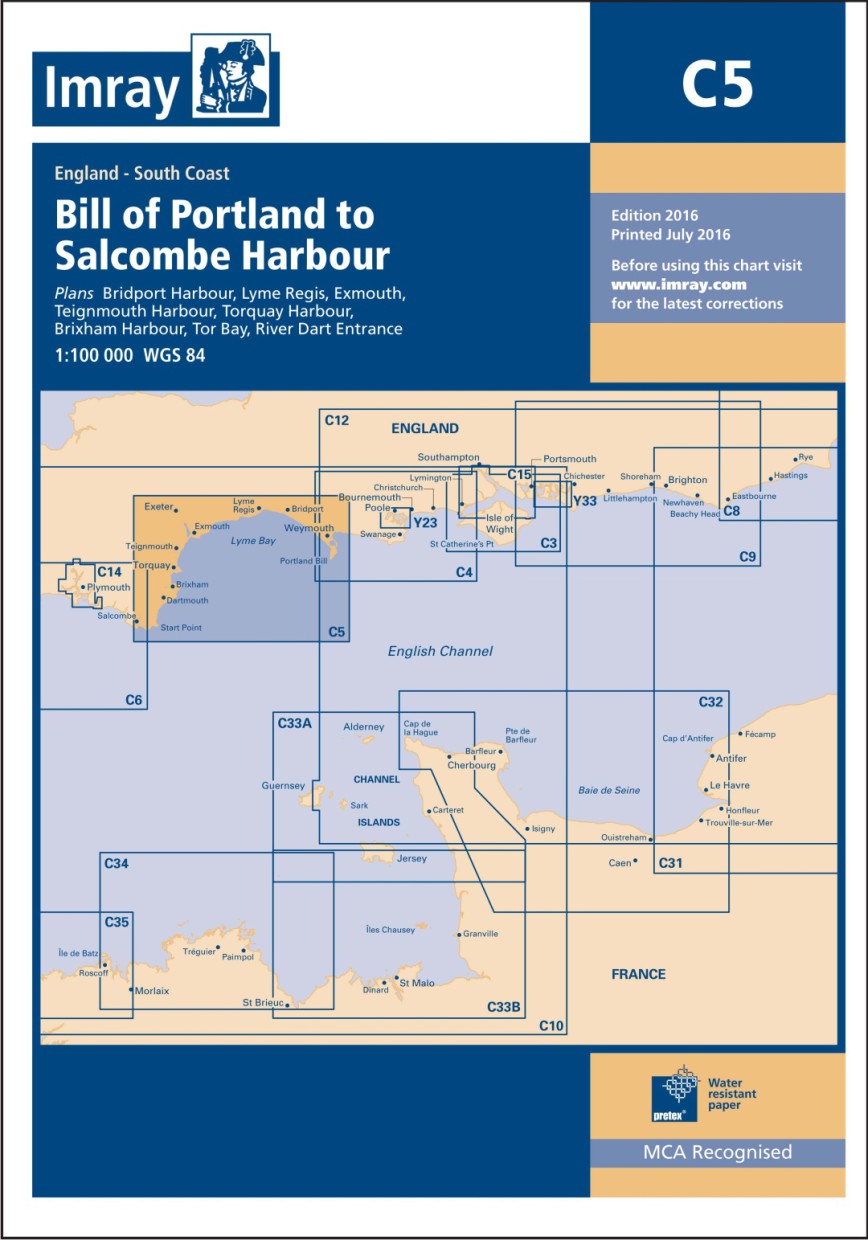 IMRAY CHART C5 Bill of Portland to Salcombe Harbour