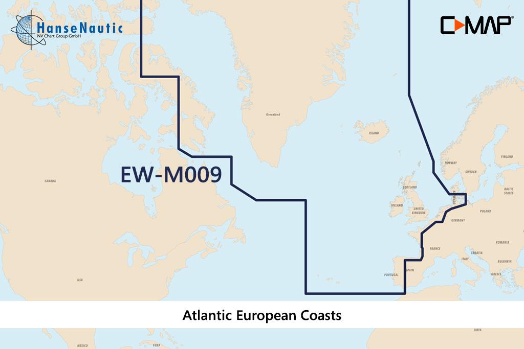 C-MAP MAX MegaWide EW-M009 Atlantic European Coasts