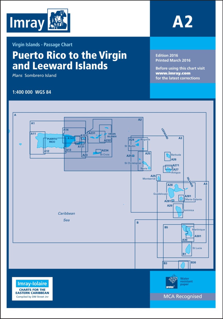 IMRAY CHART A2 Puerto Rico to Virgin and Leeward