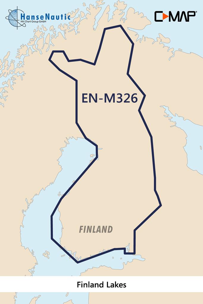 C-MAP MAX Wide EN-M326 Finland Lakes