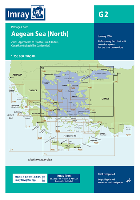 IMRAY CHART G2 Aegean Sea (North)