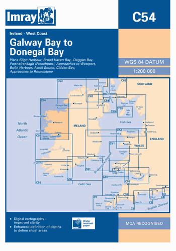 IMRAY CHART C54 Galway Bay to Donegal Bay