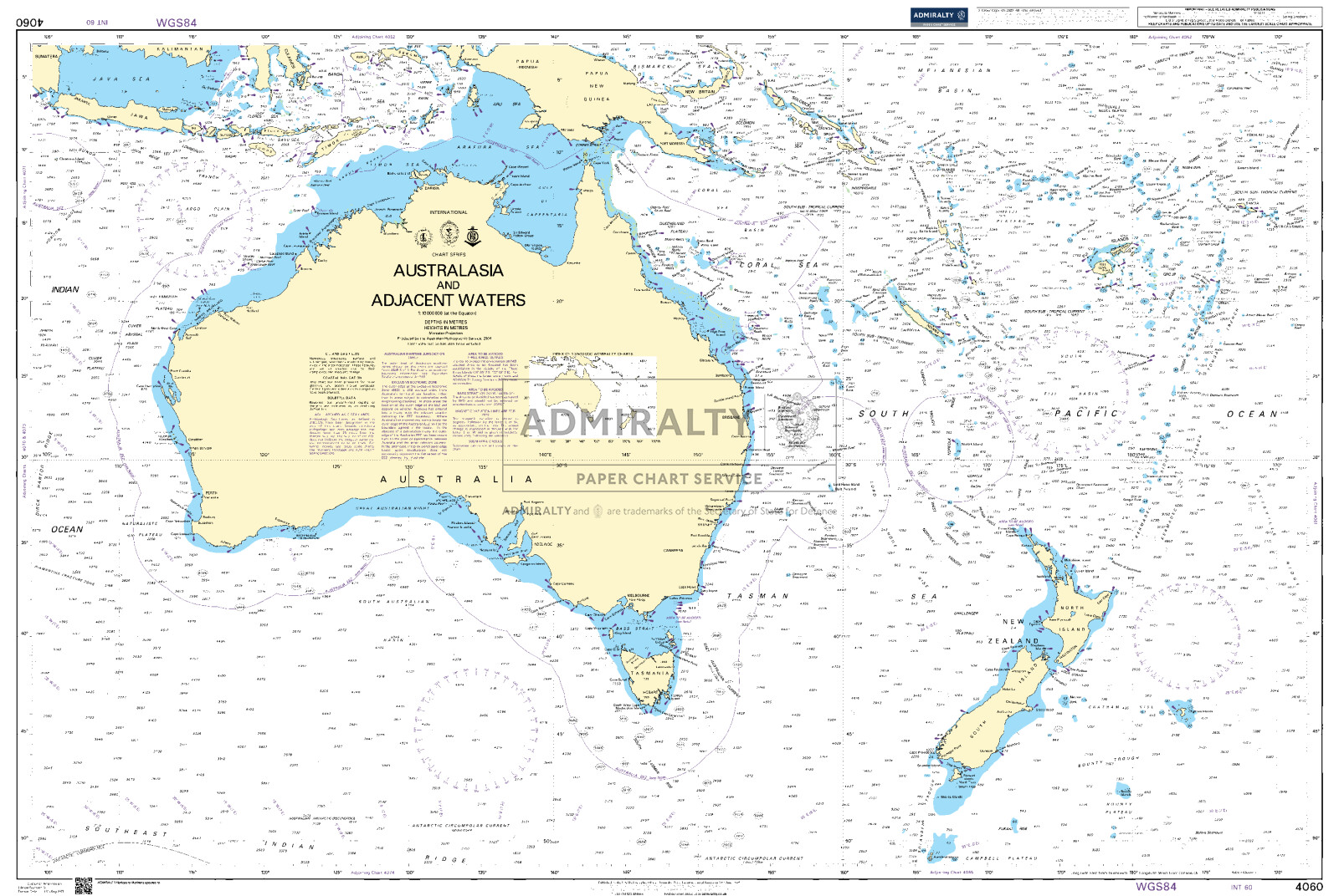 Australasia and Adjacent Waters. UKHO4060