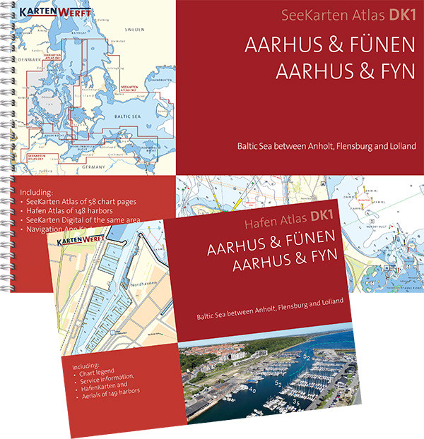 SeeKarten Atlas DK1 | Aarhus und Fünen