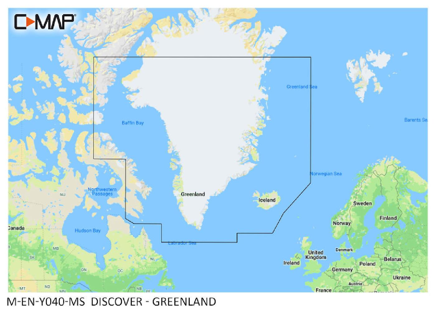 C-MAP Discover Groenland M-EN-Y040-MS