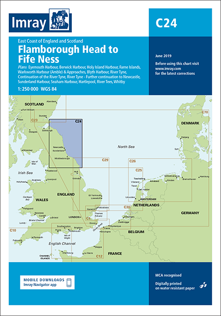 IMRAY CHART C24 Flamborough Head to Fife Ness