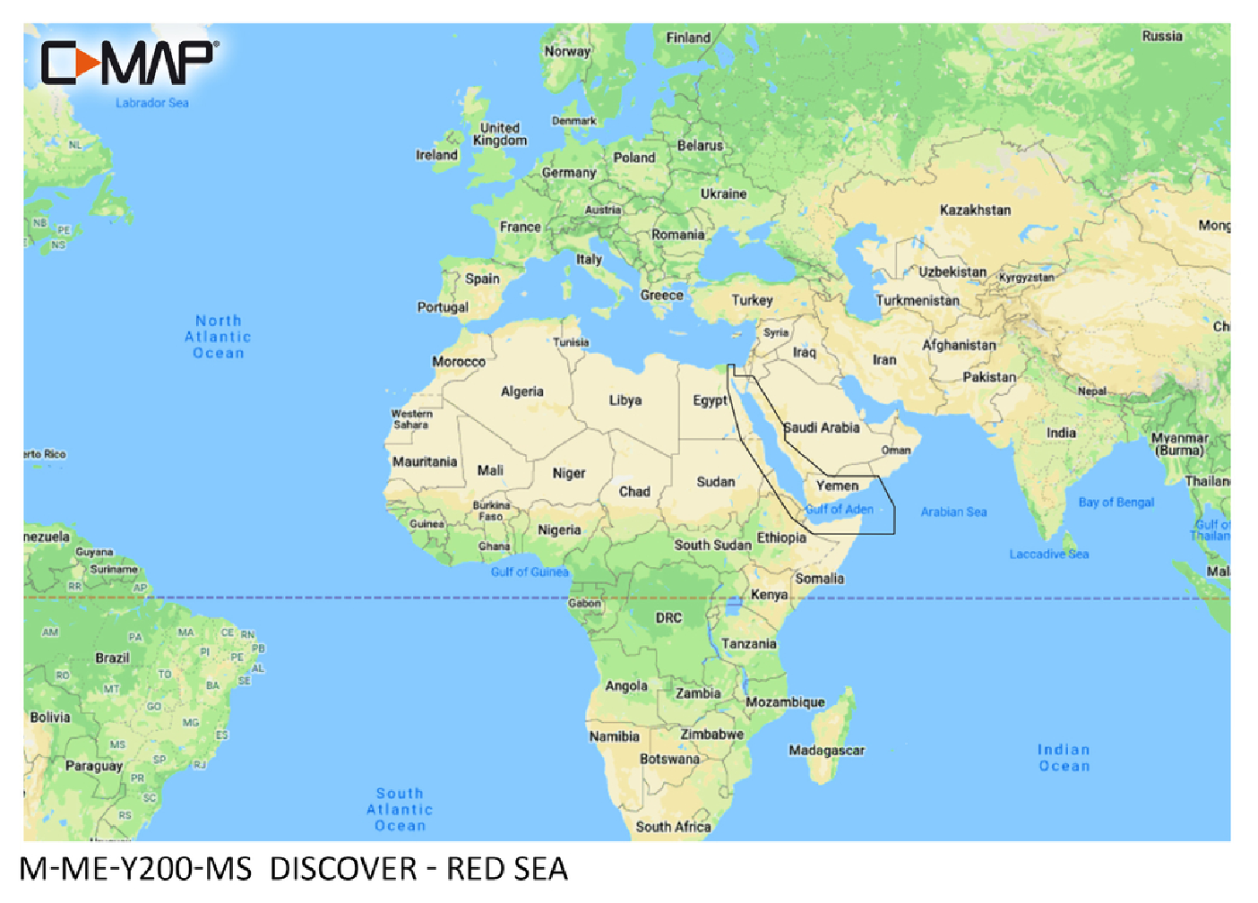 C-MAP Discover Mer Rouge M-ME-Y200