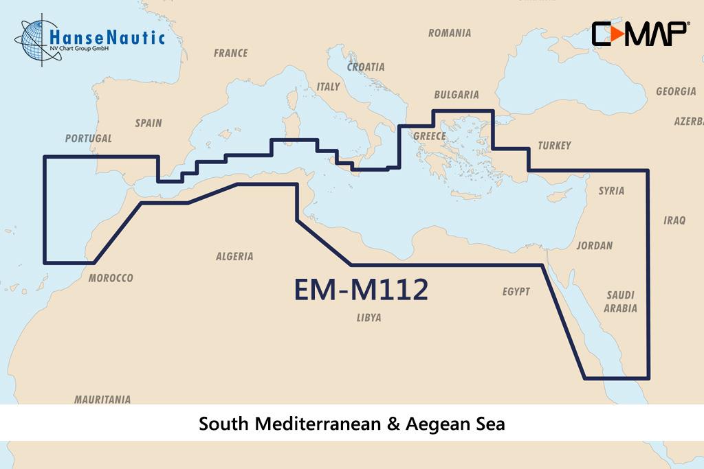 C-MAP MAX Wide EM-M112 South Mediterranean & Aegean Sea