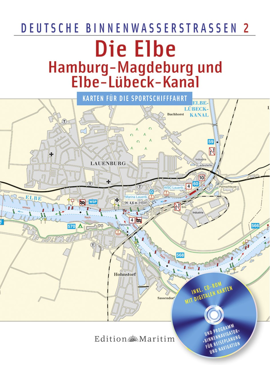 Die Elbe/Hamburg - Magdeburg und Elbe-Lübeck-Kanal