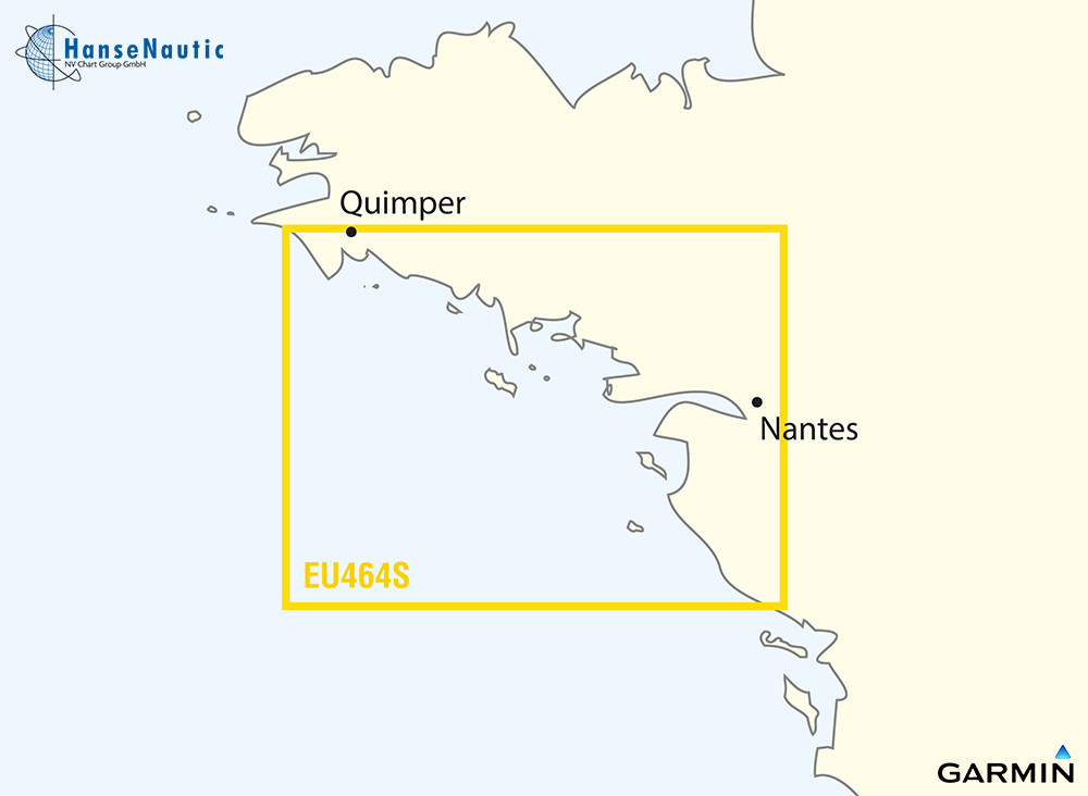 BlueChart Atlantique Sud-Bretagne Penmarch-Les Sables d’Olonne g3 Vision VEU464S
