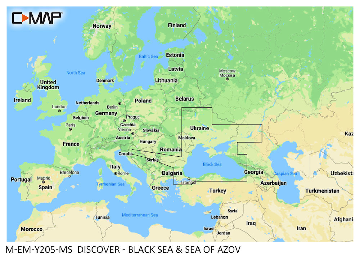 C-MAP Discover Mer Noire et mer d'Azov M-EM-Y205