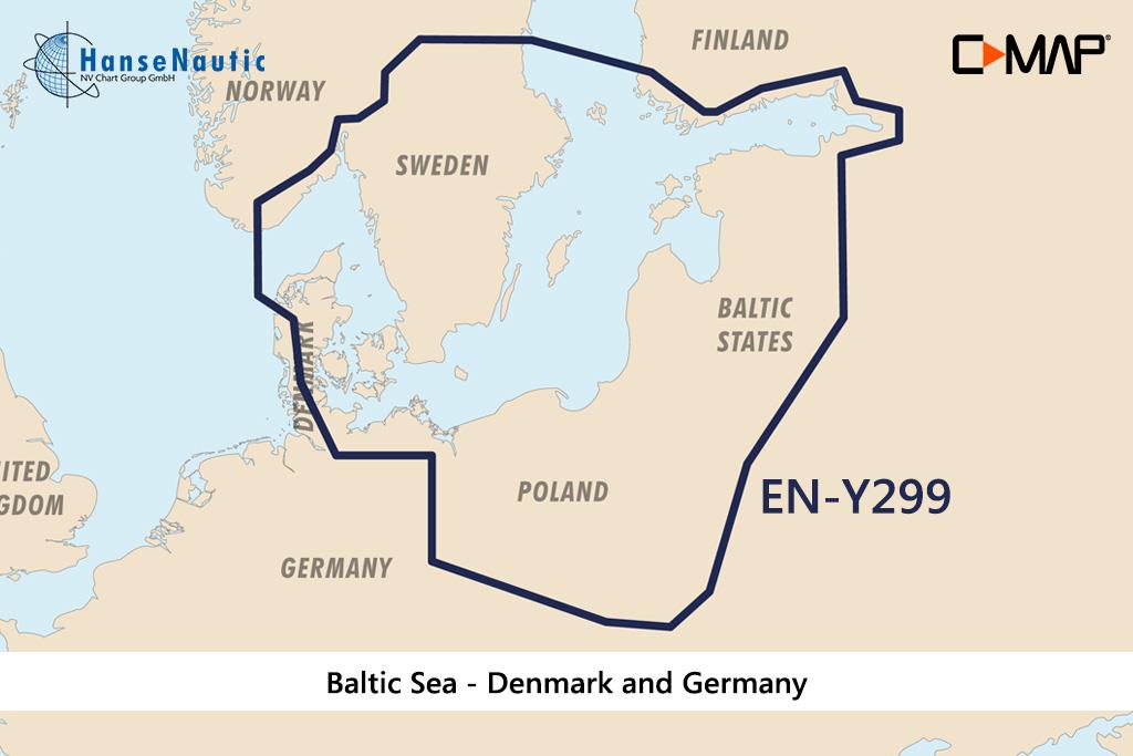 C-MAP Reveal Mer Baltique & Danemark EN-Y299