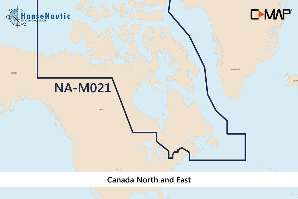 C-MAP MAX Wide NA-M021 Canada North and East