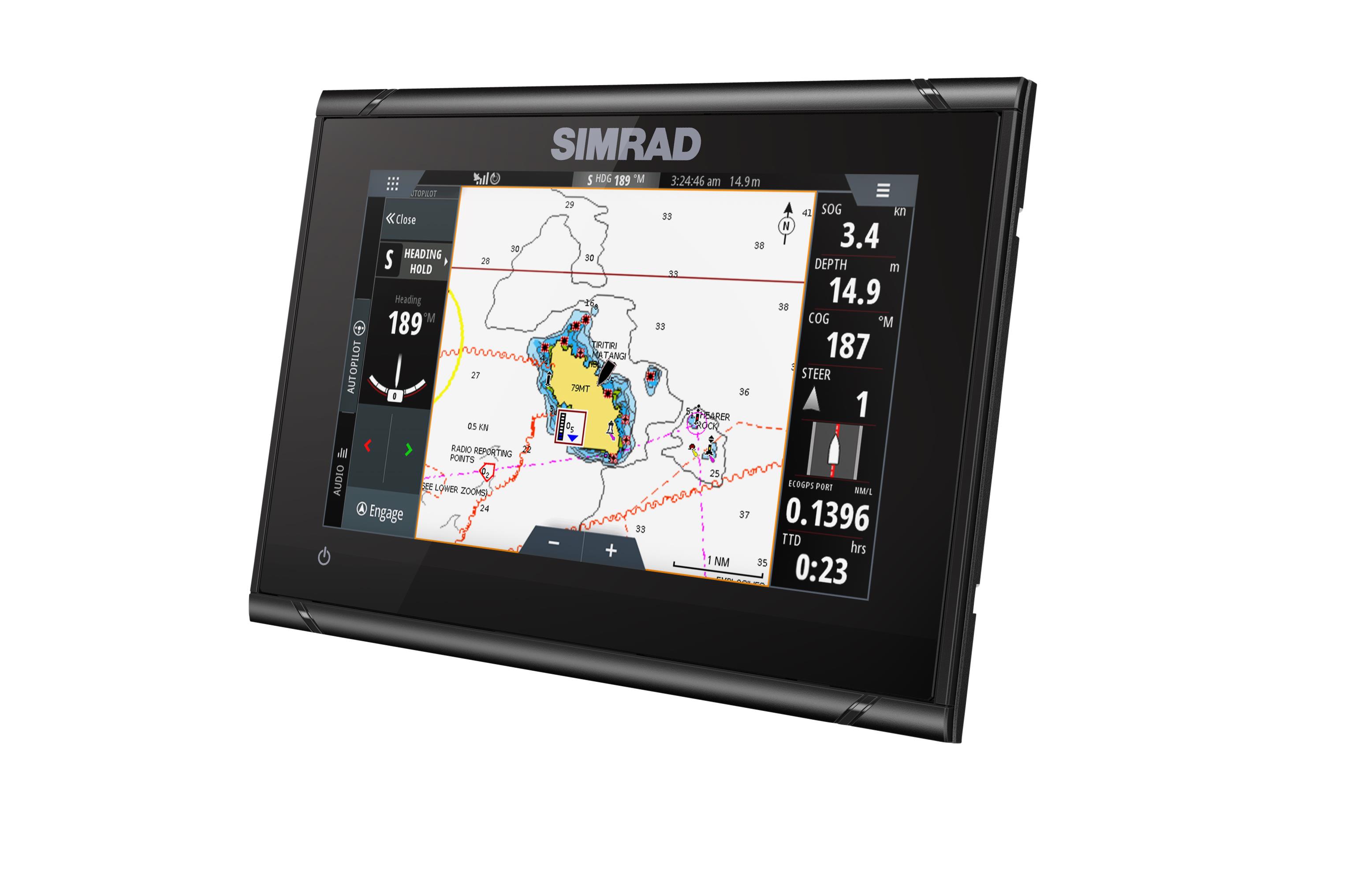 Simrad GO7 XSR Kartenplotter mit Active-Imaging 3in1 Transducer