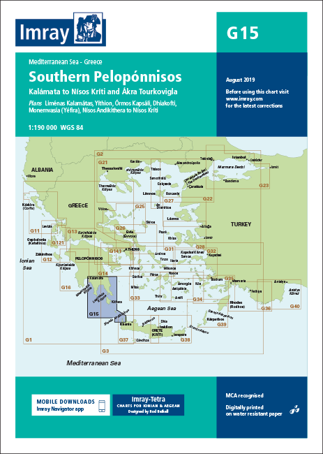 IMRAY CHART G15 Southern Pelopónnisos