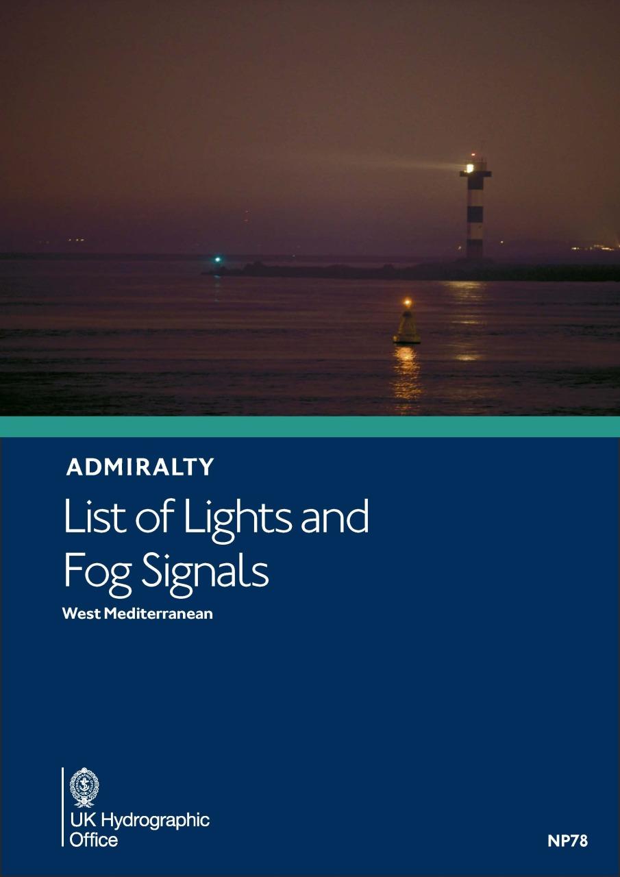 ADMIRALTY NP78 Lights List E - West Mediterranean