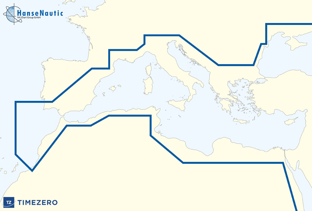 MapMedia C-Map Wide Vector Chart:MWVJEMM017MAP Mediterranean and Black Sea