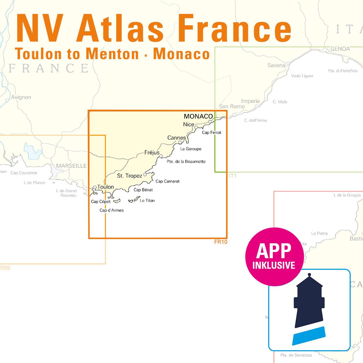 NV Atlas France FR10 - Toulon to Menton - Monaco