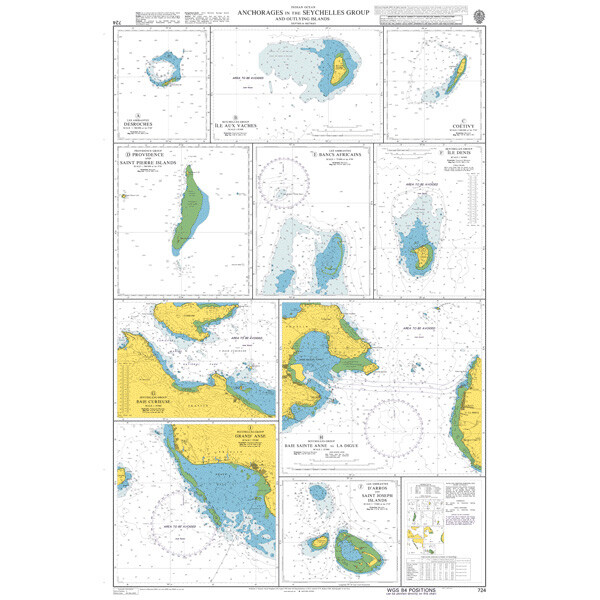 Anchorages in the Seychelles Group and Outlying Islands. UKHO724