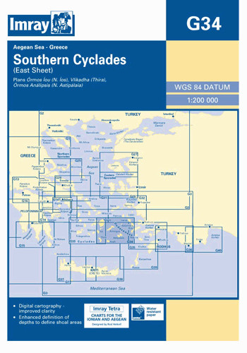 IMRAY CHART G34 Southern Cyclades (East Sheet)