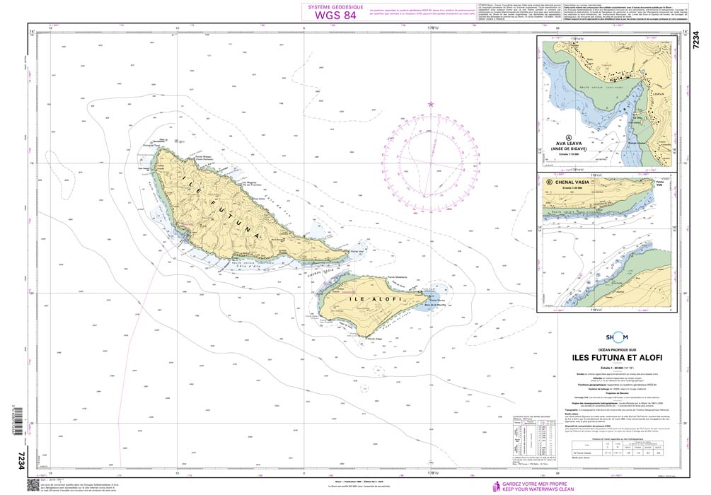 Shom 7234 - Îles Futuna et Alofi