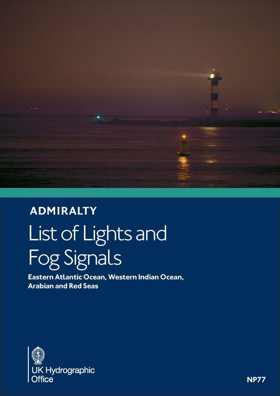 ADMIRALTY NP77 Lights List D - East Atlantic, West Indic, Arabian & Red Seas