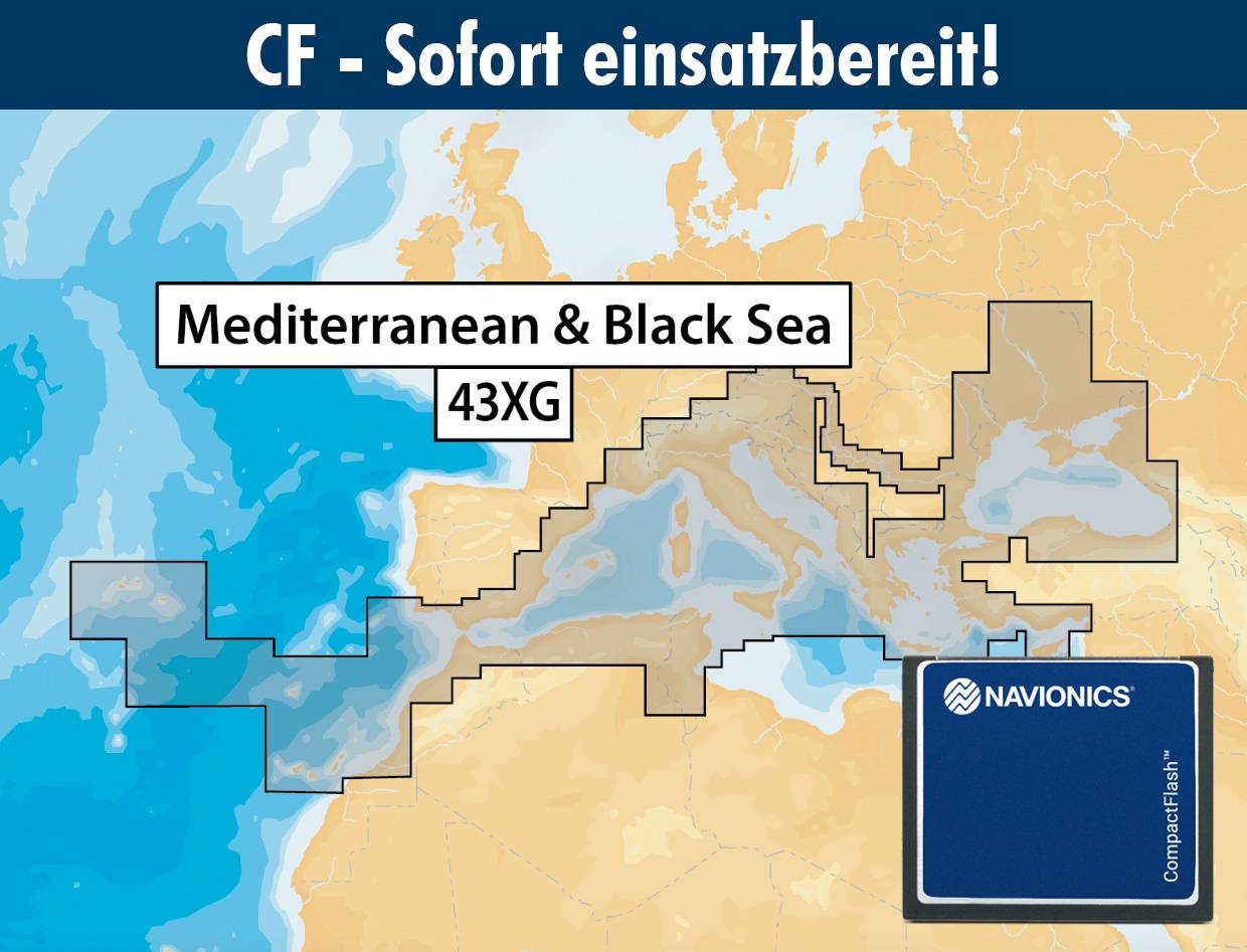 Navionics+ CF 43XG Mittelmeer (Mediterranean & Black Sea)