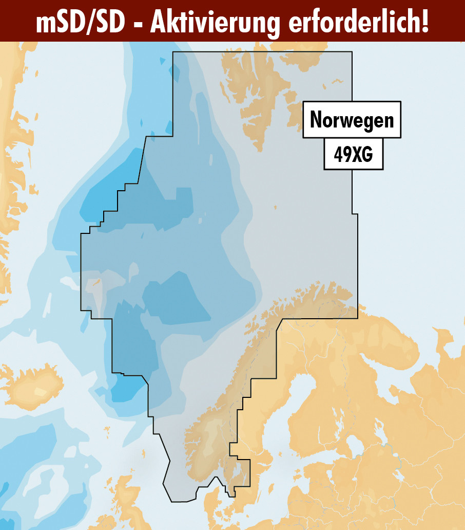 Navionics+ Update 49XG Norwegen (Norge, Norway) mSD