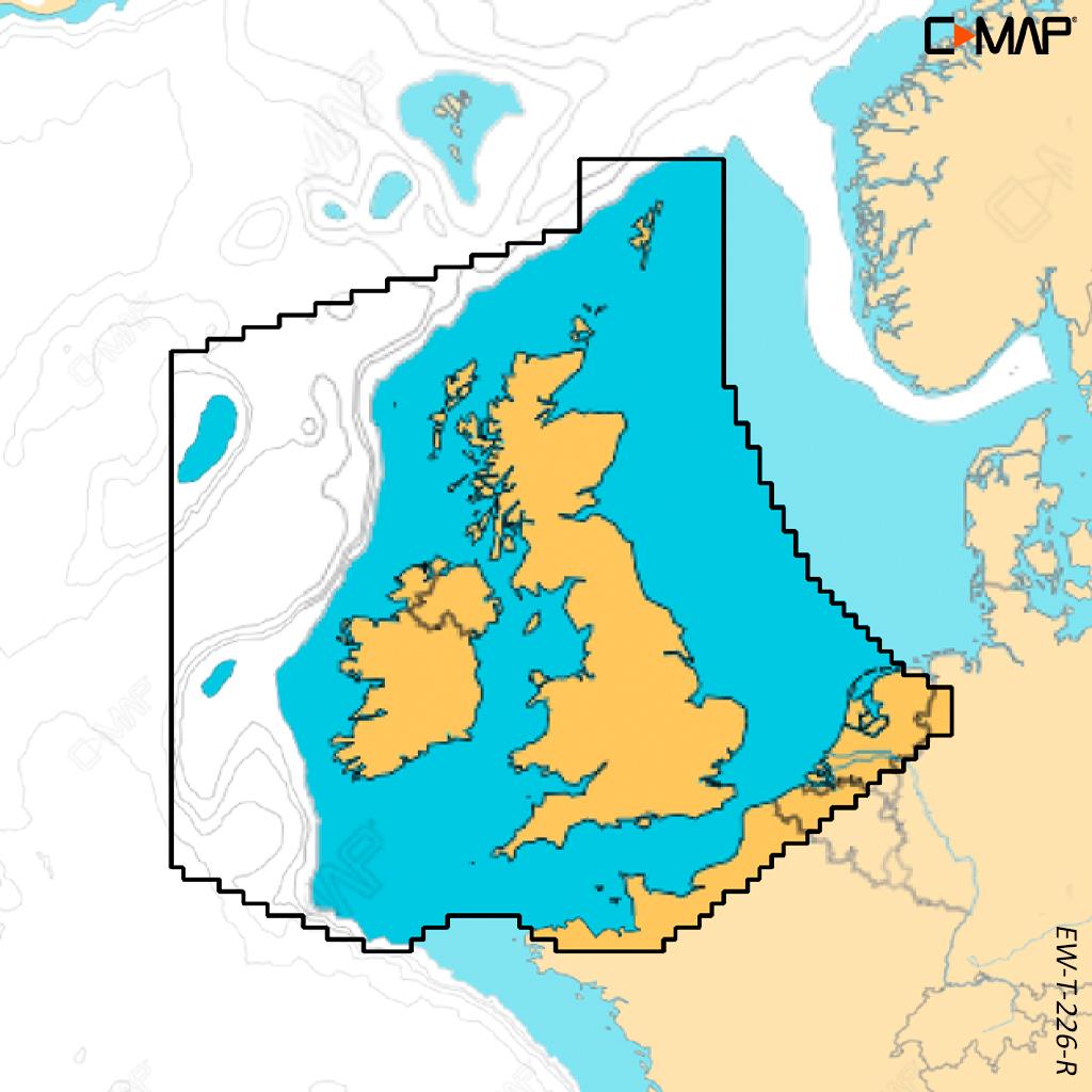 C-MAP Reveal X Angleterre, Écosse, Irlande et Manche EW-T-226