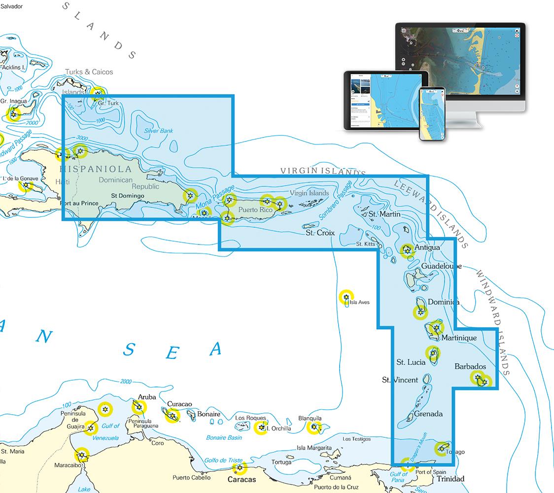 NV Charts App - Caraïbes et Bermudes