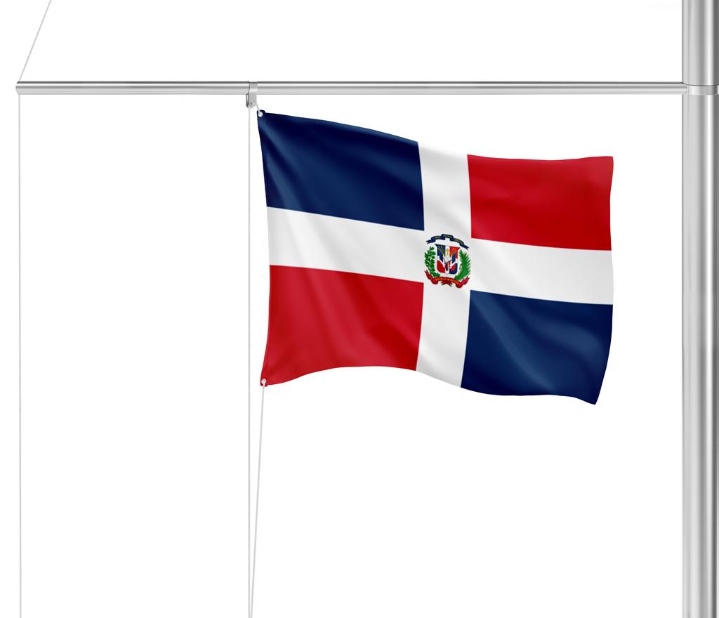 Gastlandflagge Dominikanische Republik 20x30cm - Glanzpolyester -