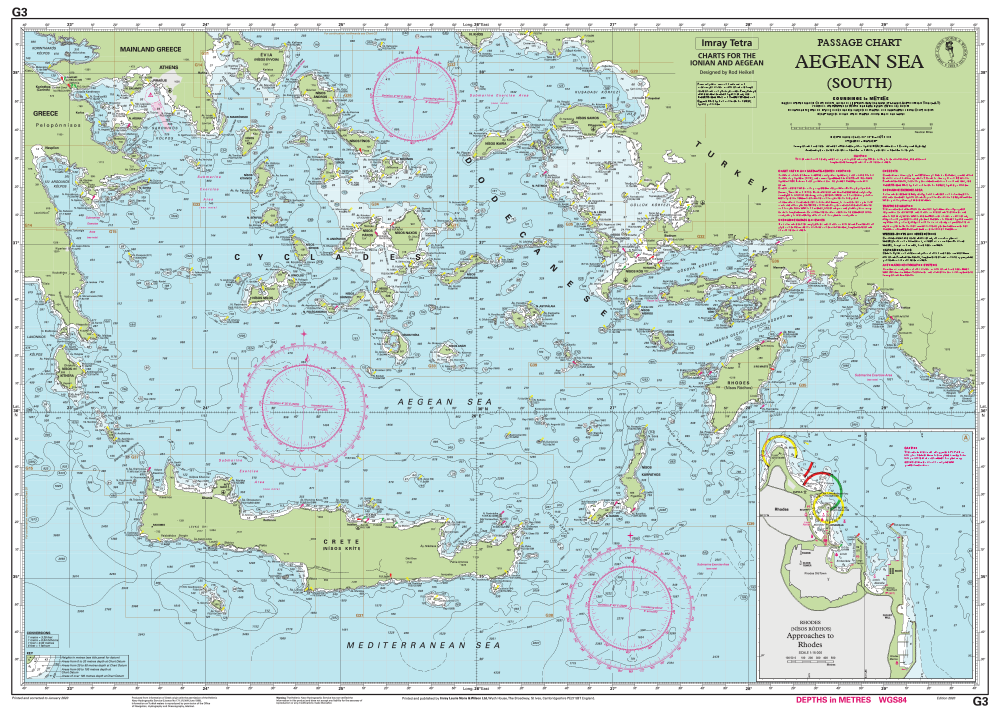 IMRAY CHART G3 Aegean Sea (South)