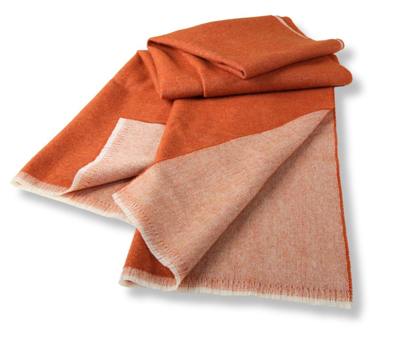 Eagle Products Schal aus Schurwolle in orange, 45 x 190 cm